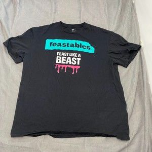 New Mr. Beast Bar Shirt MrBeast Feastables Feast Like A Beast Limited T-Shirt XL